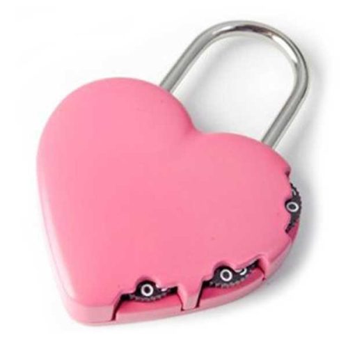 Yale Y-HEART-PINK számkombinációs lakat kicsiknek