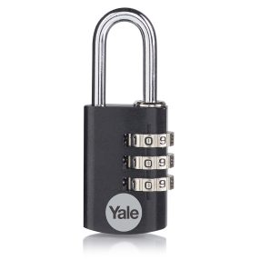 Yale YE3CB/20/121/1/BK számzáras bőrönd lakat