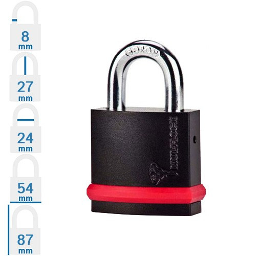 Mul-T-Lock NE8G KA 7x7 egységkulcsos lakat